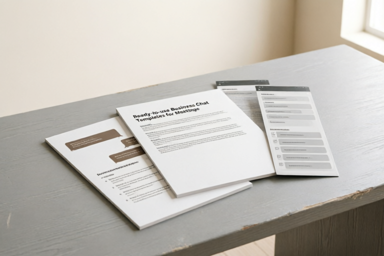 Ready-to-use Business Chat Templates for Meetings